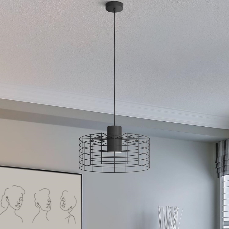 Eglo - Candelabro suspenso 1xE27/40W/230V d. 48 cm preto