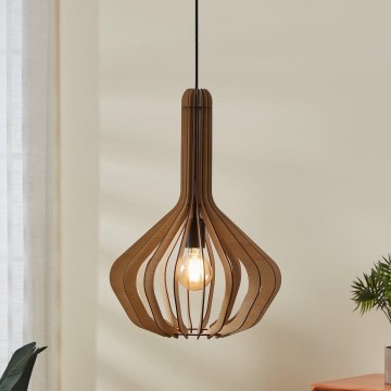 Eglo - Candelabro suspenso 1xE27/40W/230V diâmetro 38 cm bege