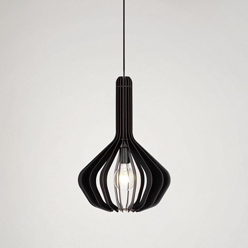 Eglo - Candelabro suspenso 1xE27/40W/230V diâmetro 38 cm preto