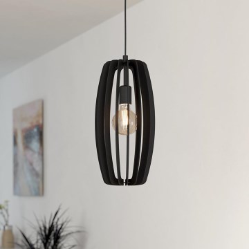 Eglo - Candelabro suspenso 1xE27/40W/230V preto