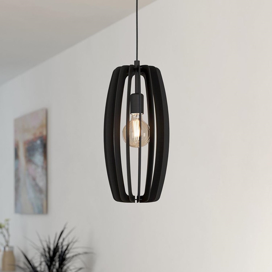 Eglo - Candelabro suspenso 1xE27/40W/230V preto