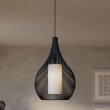Eglo - Candelabro suspenso 1xE27/40W/230V preto
