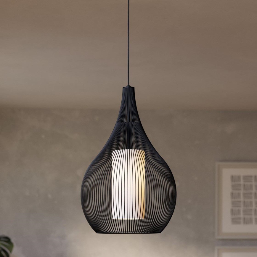 Eglo - Candelabro suspenso 1xE27/40W/230V preto