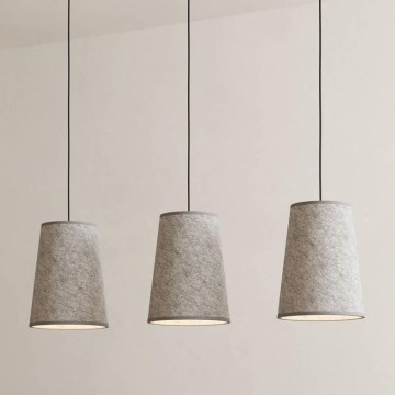 Eglo - Candelabro suspenso 3xE27/40W/230V cinzento