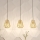 Eglo - Candelabro suspenso 3xE27/40W/230V dourado
