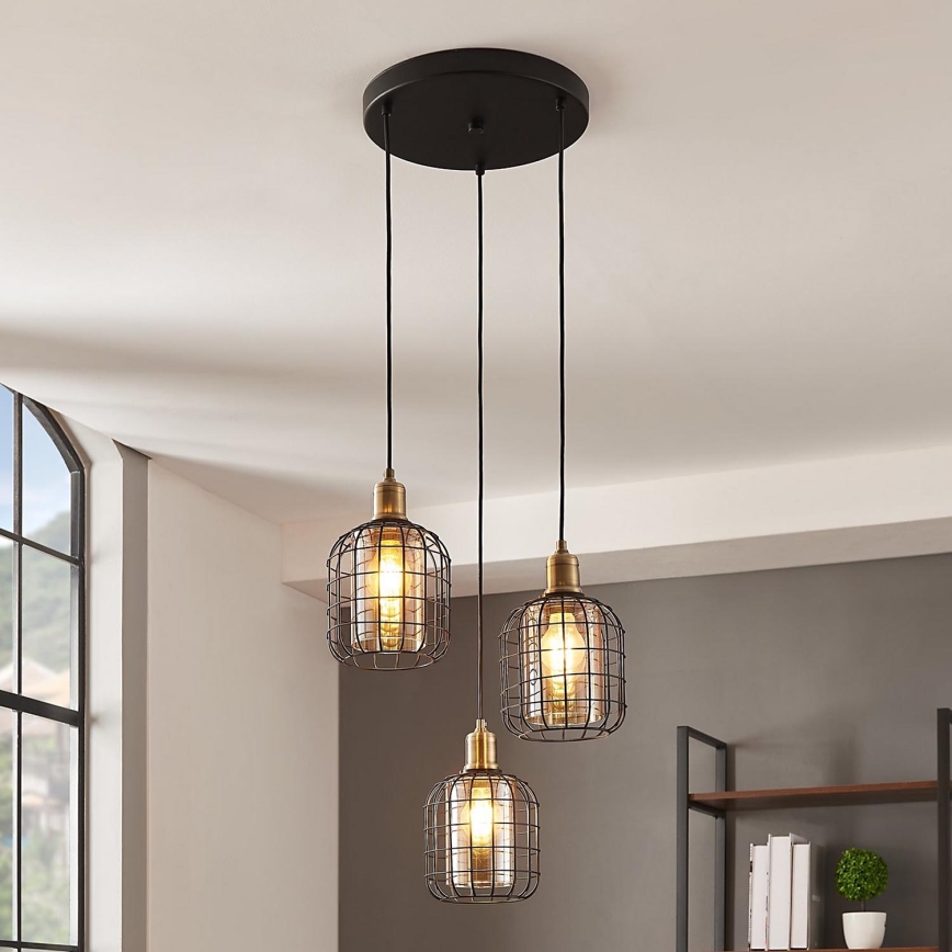 Eglo - Candelabro suspenso 3xE27/40W/230V