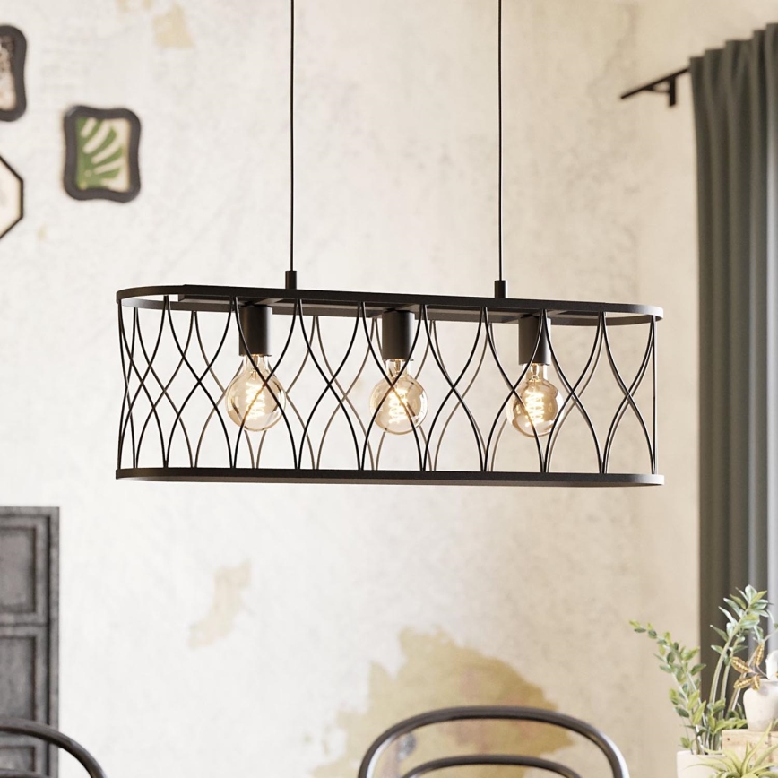 Eglo - Candelabro suspenso 3xE27/40W/230V