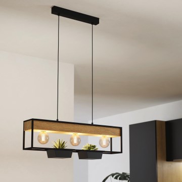 Eglo - Candelabro suspenso 3xE27/40W/230V