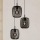 Eglo - Candelabro suspenso 3xE27/40W/230V preto