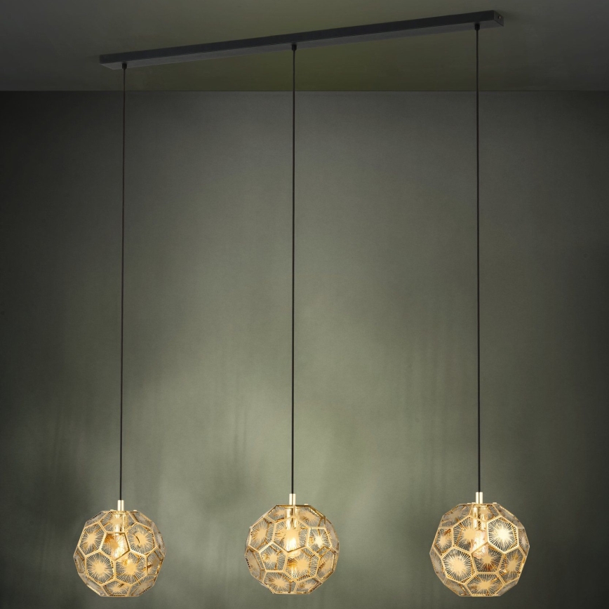 Eglo - Candelabro suspenso 3xE27/60W/230V