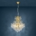 Eglo - Candelabro suspenso 5xE14/25W/230V dourado