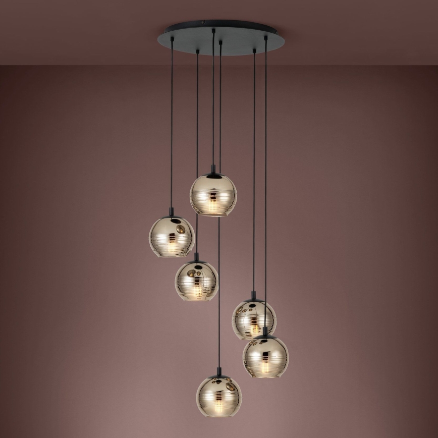 Eglo - Candelabro suspenso 6xE27/40W/230V