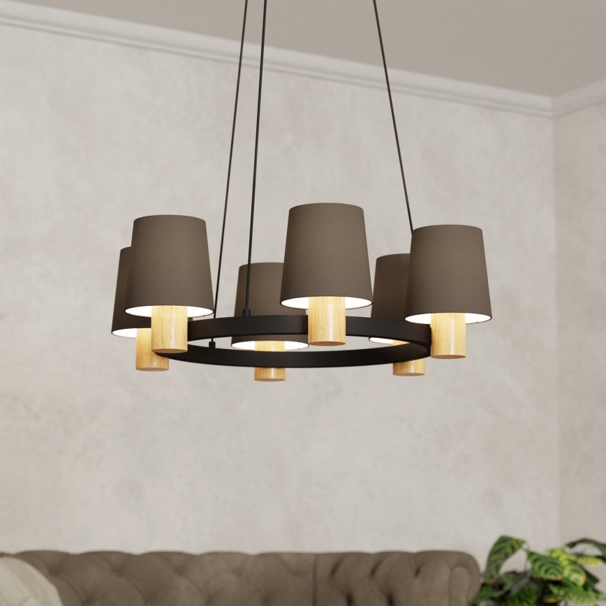 Eglo - Candelabro suspenso 6xE27/40W/230V