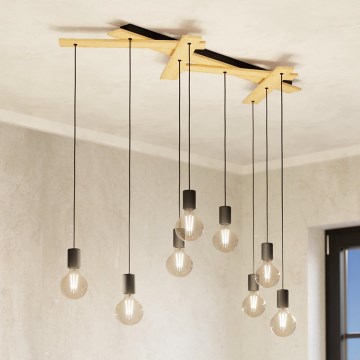 Eglo - Candelabro suspenso 9xE27/40W/230V
