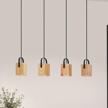 Eglo - Candelabro suspenso LED 4xGU10/3W/230V