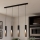 Eglo - Candelabro suspenso LED 4xGU10/4,5W/230V preto/castanho