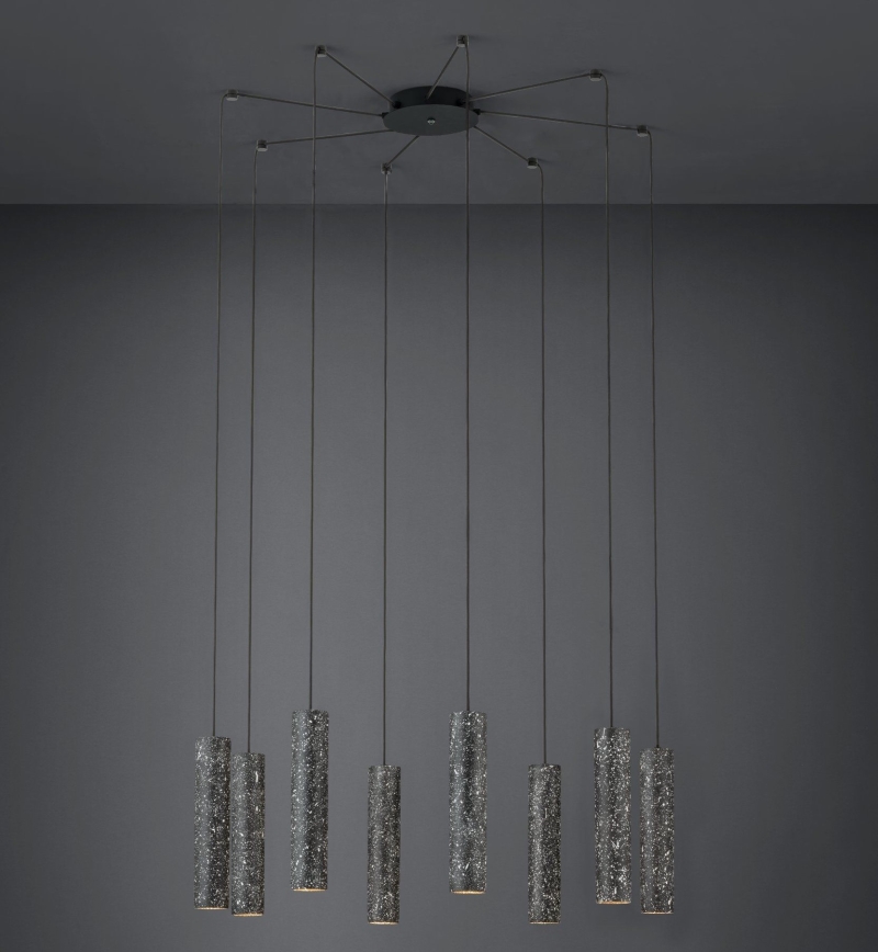 Eglo - Candelabro suspenso LED 8xGU10/4,5W/230V