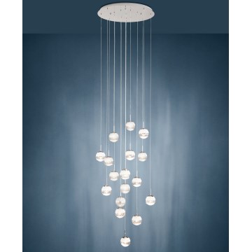 Eglo - Candelabro suspenso LED com regulação 17xLED/5W/230V