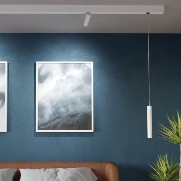 Eglo - Candelabro suspenso LED para sistema de carril 1xLED/9W/230V