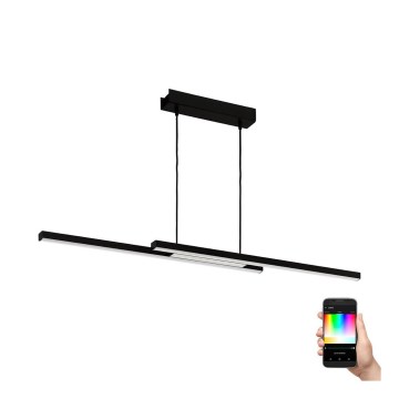 Eglo - Candelabro suspenso LED RGBW com regulação LED/32W/230V preto ZigBee