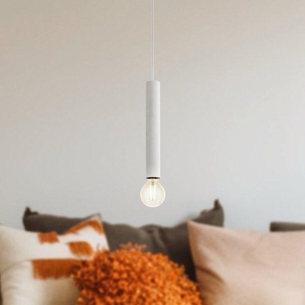 Eglo - Candelabro suspenso para sistema de carril 1xE27/40W/230V branco