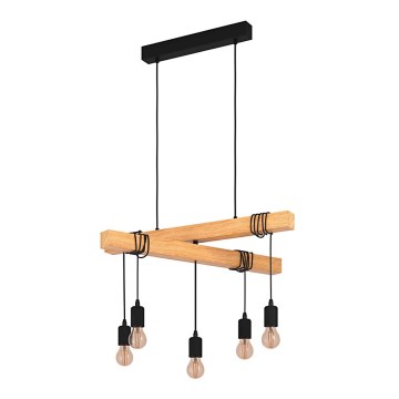 Eglo - Candelabro suspenso TOWNSHEND 5xE27/60W/230V