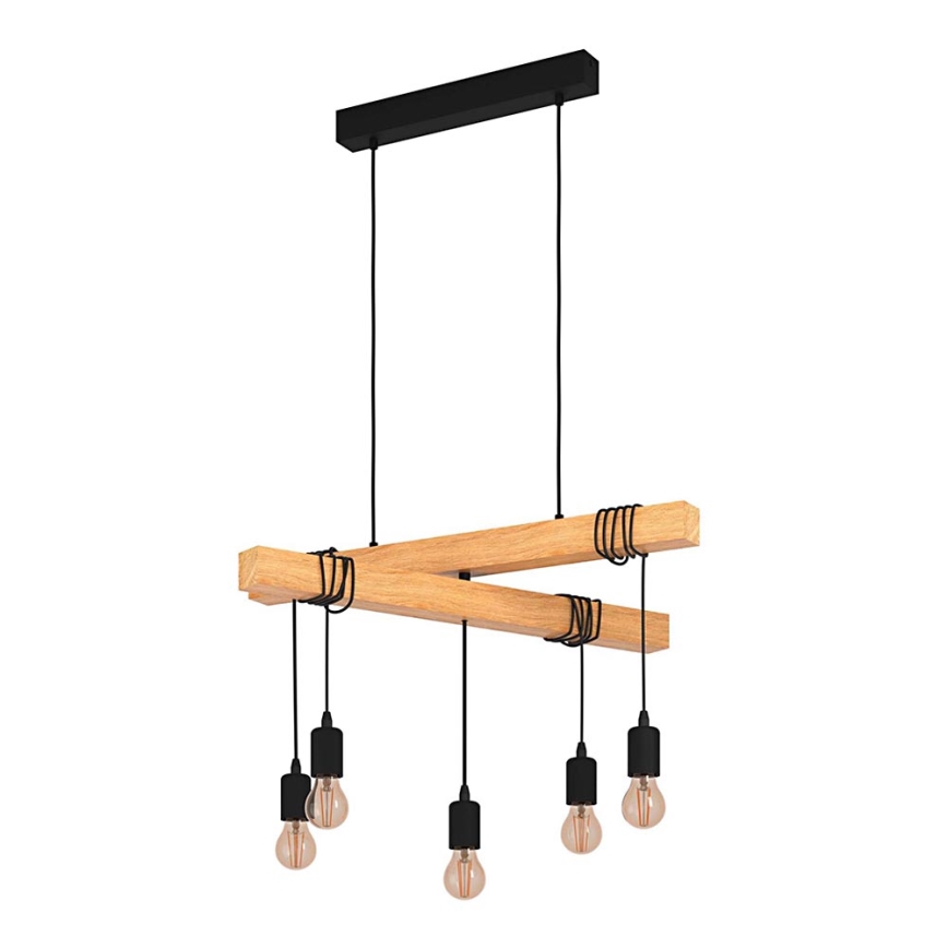 Eglo - Candelabro suspenso TOWNSHEND 5xE27/60W/230V