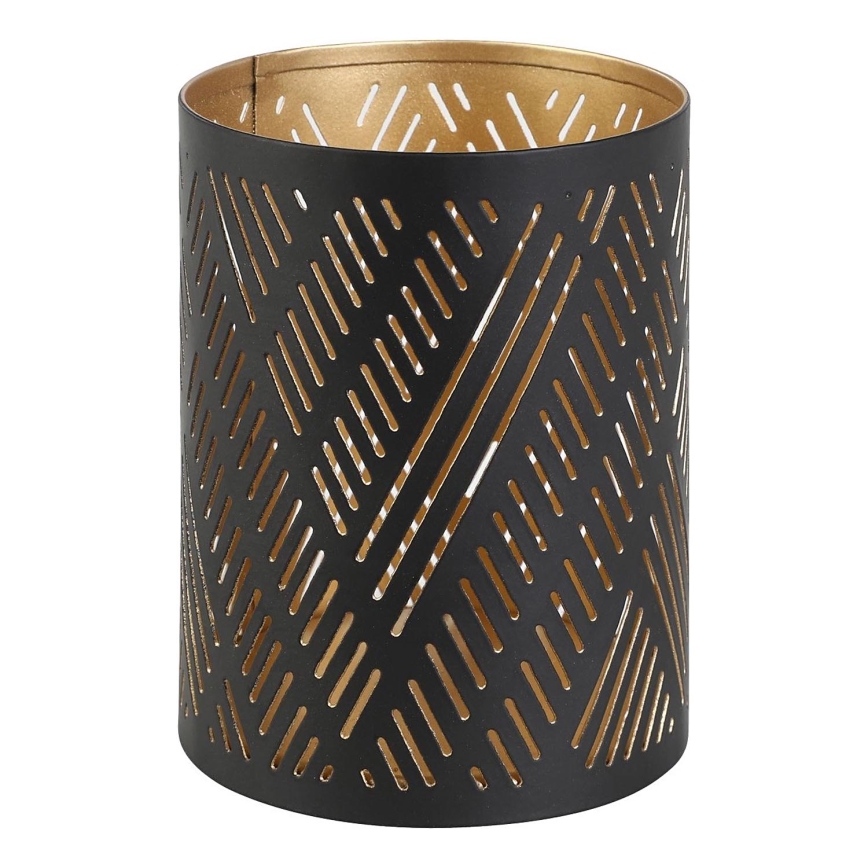 Eglo - Castiçal 10x7,5 cm preto/dourado