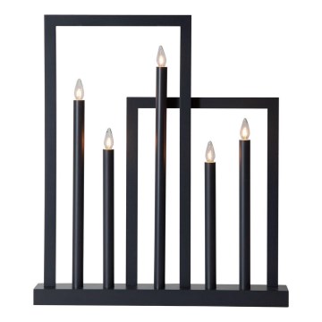 Eglo - Castiçal de Natal 5xE10/3W/230V preto