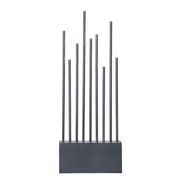 Eglo - Castiçal de Natal 9xE5/0,6W/230/12V antracite