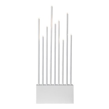 Eglo - Castiçal de Natal 9xE5/0,6W/230/12V branco