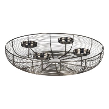 Eglo - Castiçal diâmetro 45 cm cromado brilhante