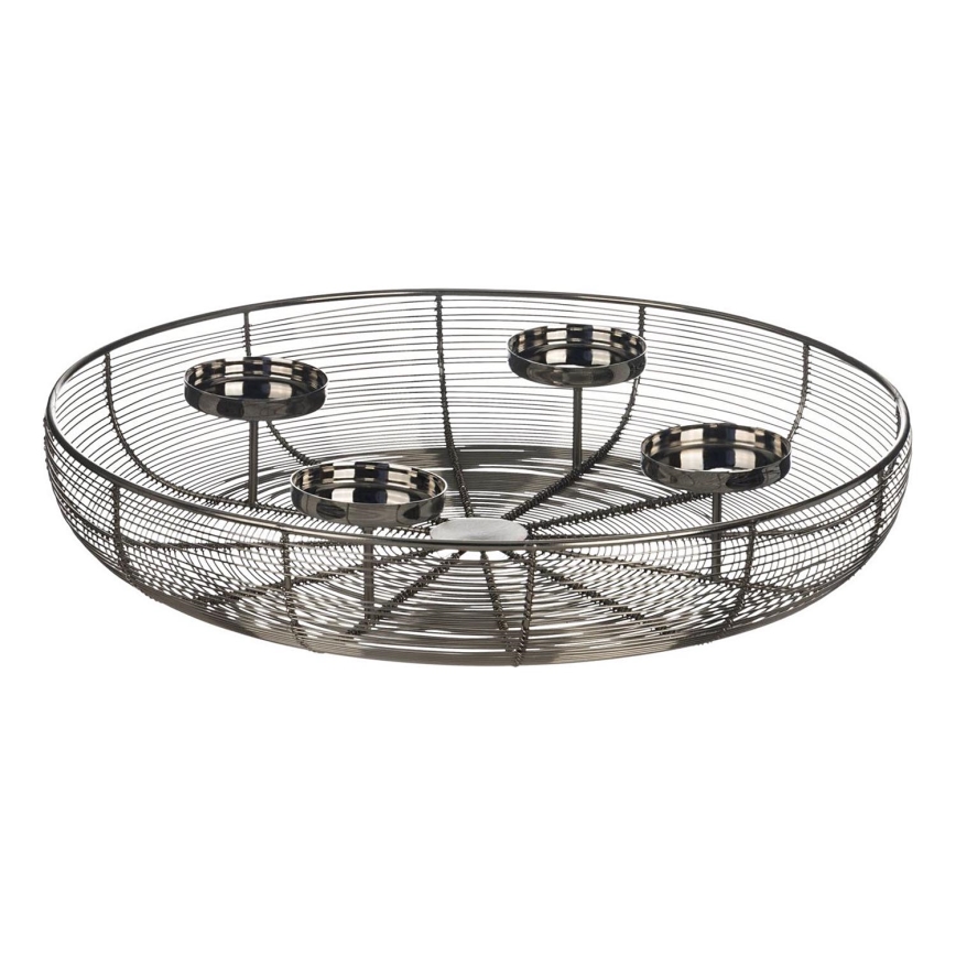 Eglo - Castiçal diâmetro 45 cm cromado brilhante