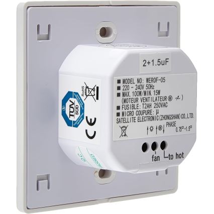 Eglo - Comando para ventoinha de parede 100W/230V