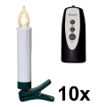 Eglo -CONJUNTO 0x Iluminação LED para árvore de Natal 1xLED/0,06W/1xAA IP44 + CR