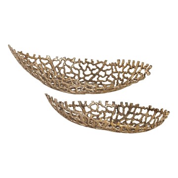 Eglo - CONJUNTO 2x Bandejas decorativa 44/61 cm dourado
