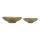 Eglo - CONJUNTO 2x Bandejas decorativas diâmetro 28/21 cm dourado