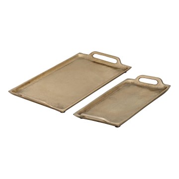 Eglo - CONJUNTO 2x Bandejas decorativas dourado