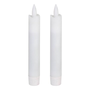 Eglo - CONJUNTO 2x LED Candle LED/1xAAA 15 cm branco