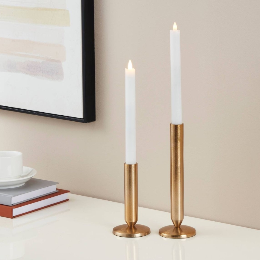 Eglo - CONJUNTO 2x LED Candle LED/1xAAA 24,5 cm branco