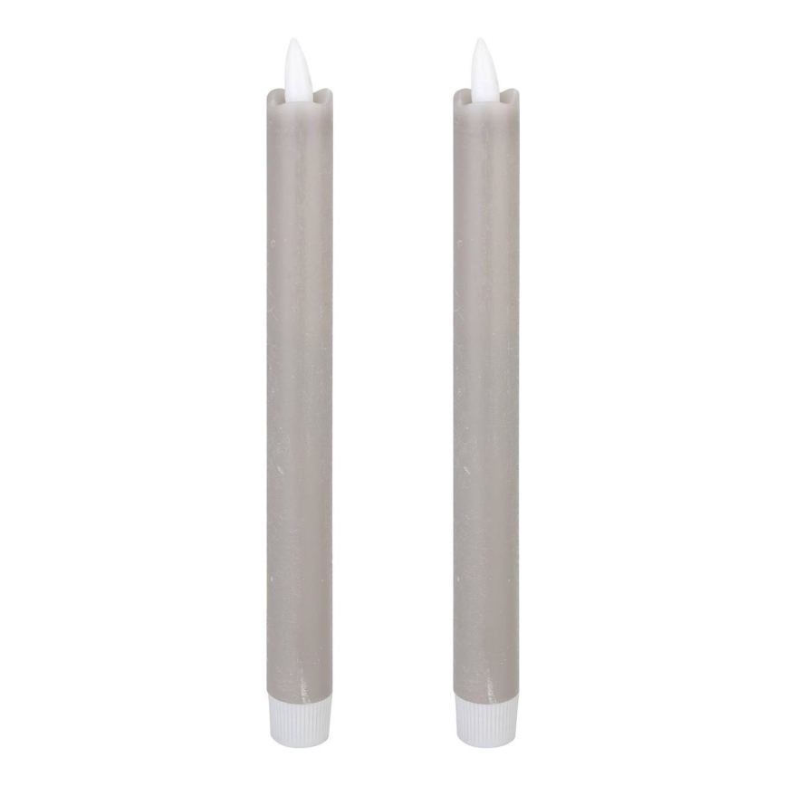 Eglo - CONJUNTO 2x LED Candle LED/1xAAA 24,5 cm cinzento
