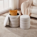 Eglo - CONJUNTO 2x Pufes diâmetro 33,5/40 cm branco