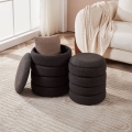 Eglo - CONJUNTO 2x Pufes diâmetro 33,5/40 cm preto