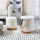 Eglo - CONJUNTO 2x Pufes MASHIKE diâmetro 30,5/37 cm branco