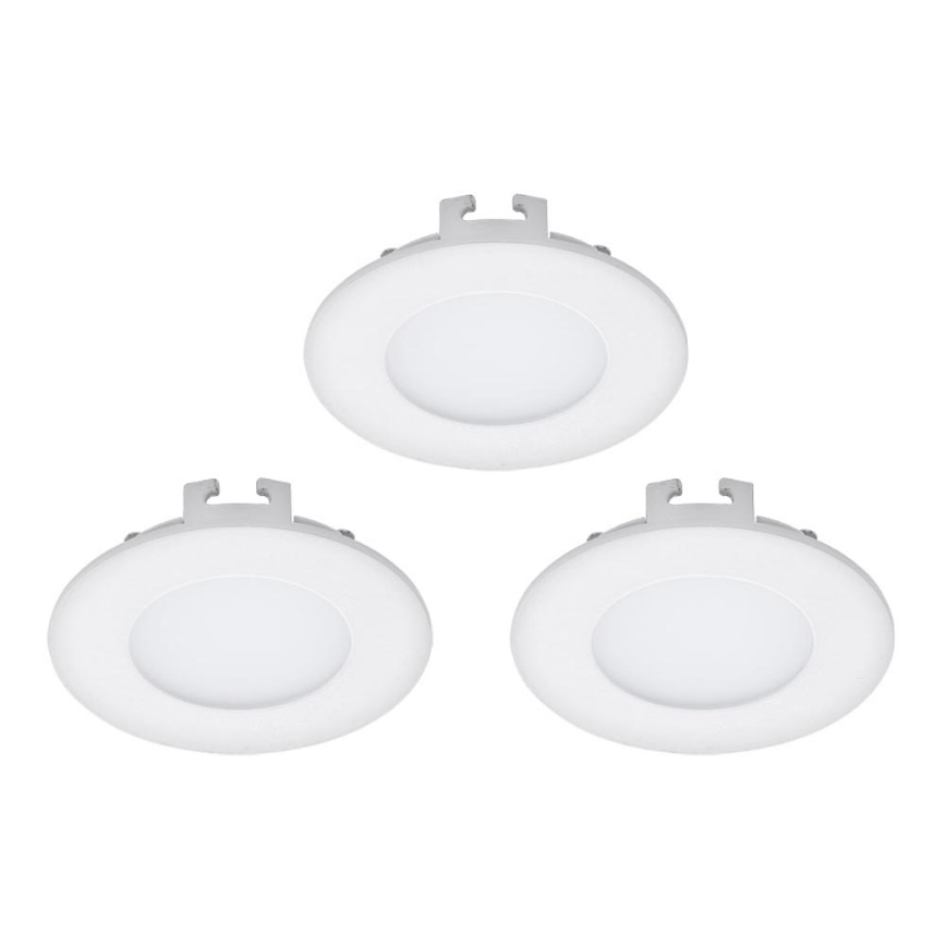 Eglo - CONJUNTO 3x Foco de encastrar LED FUEVA 1 1xLED/2,7W/230V