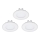 Eglo - CONJUNTO 3x Foco de encastrar LED FUEVA 1 1xLED/2,7W/230V
