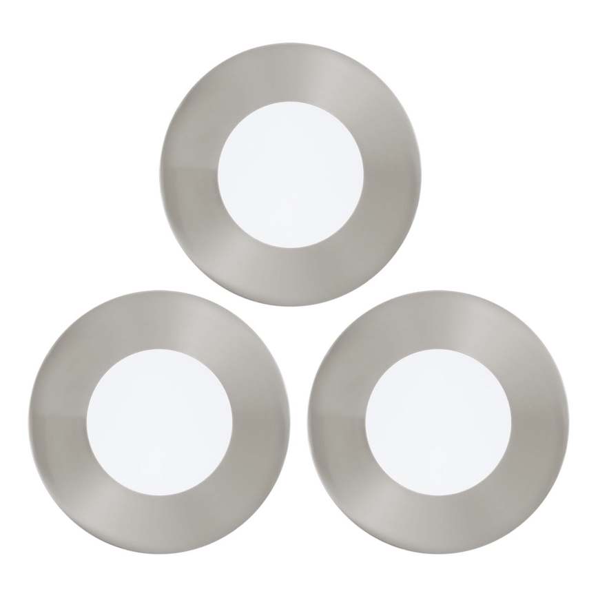 Eglo - CONJUNTO 3x Foco de encastrar LED FUEVA 1xLED/2,7W/230V