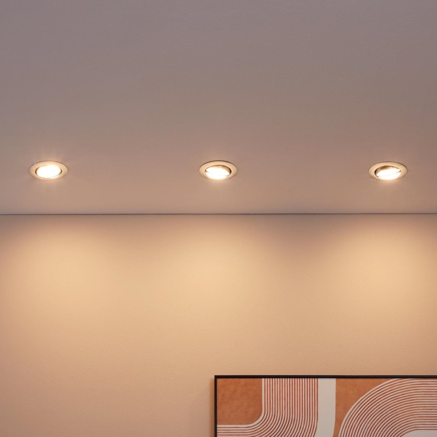 Eglo - CONJUNTO 3x Foco de encastrar LED PENETO 3xGU10-LED/5W/230V