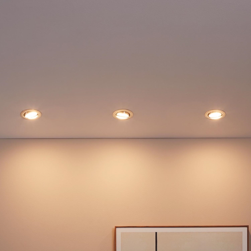 Eglo - CONJUNTO 3x Foco de encastrar LED PENETO 3xGU10-LED/5W/230V