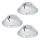 Eglo - CONJUNTO 3x Foco de encastrar LED PINEDA 1xLED/4,9W/230V